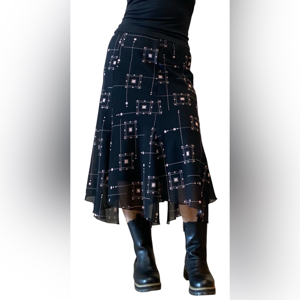Vintage Y2K geometric pattern skirt MEDIUM EUC freshly washed